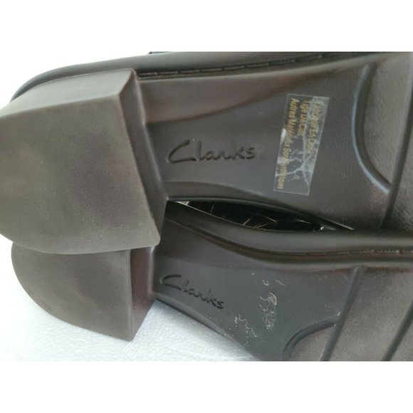 Clarks Womens Leather Upper Reptile Print Open Toe - Picture 6 of 8